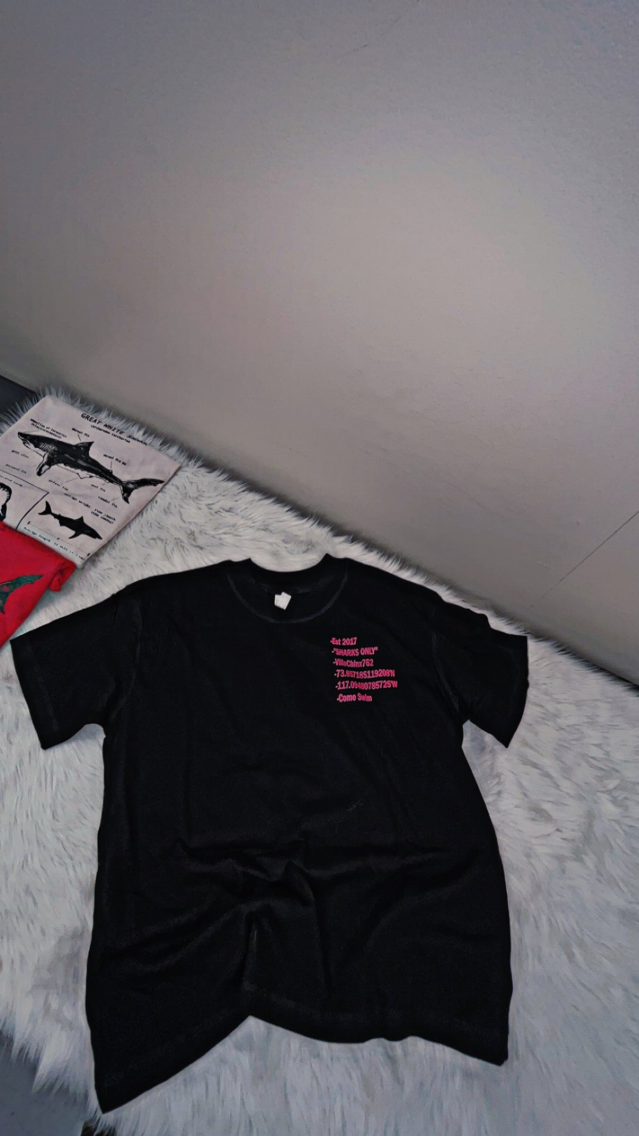Black Over-Sized Cropped Unisex Tee