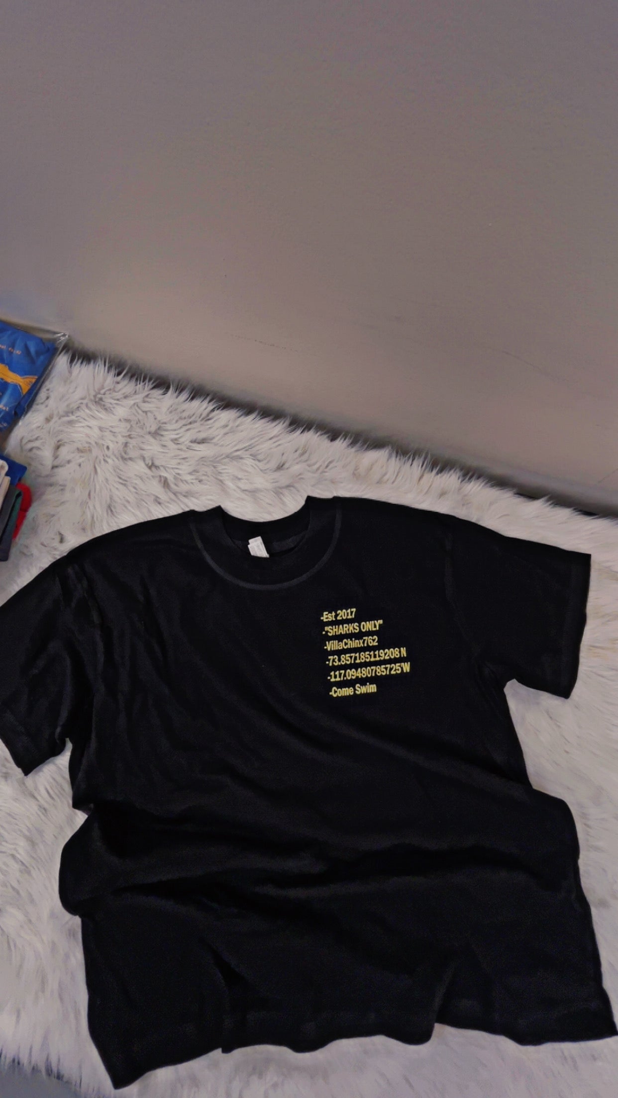 Black Over-Sized Cropped Unisex Tee